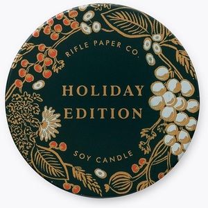 RIFLE PAPER CO. Holiday Edition 3 Oz Tin Candle NWT